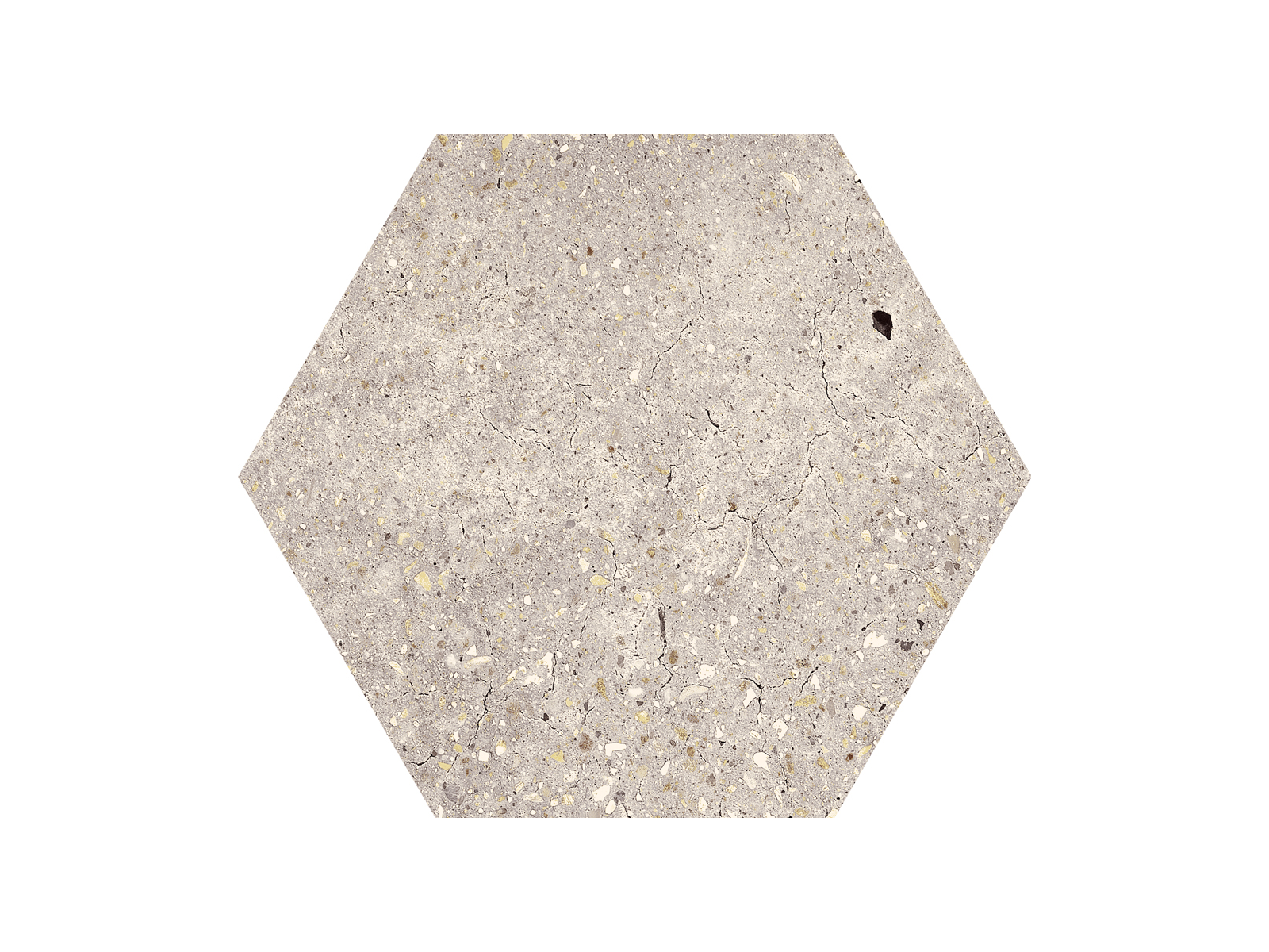 Wind Ivory Natural Hexagon 25x29
