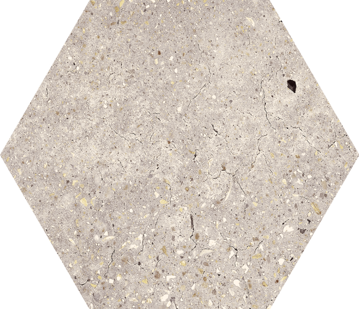 Wind Ivory Natural Hexagon 25x29