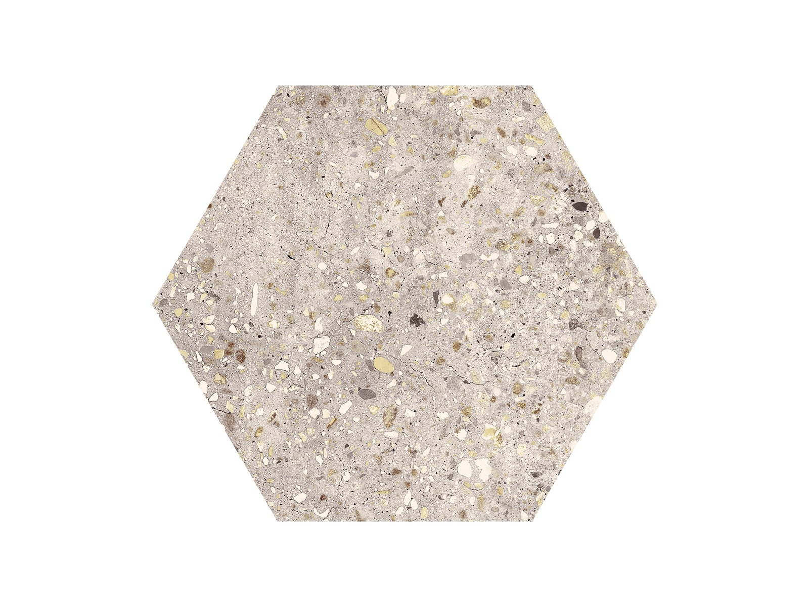 Wind Ivory Nonslip Hexagon 25x29