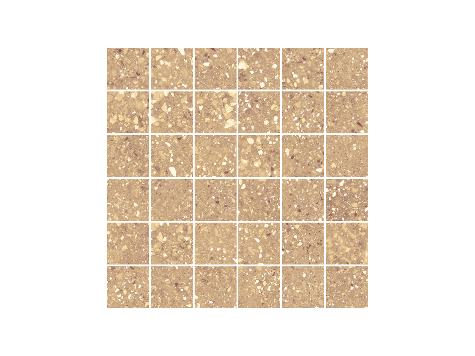 Wind Ochre Natural Mosaico 30x30