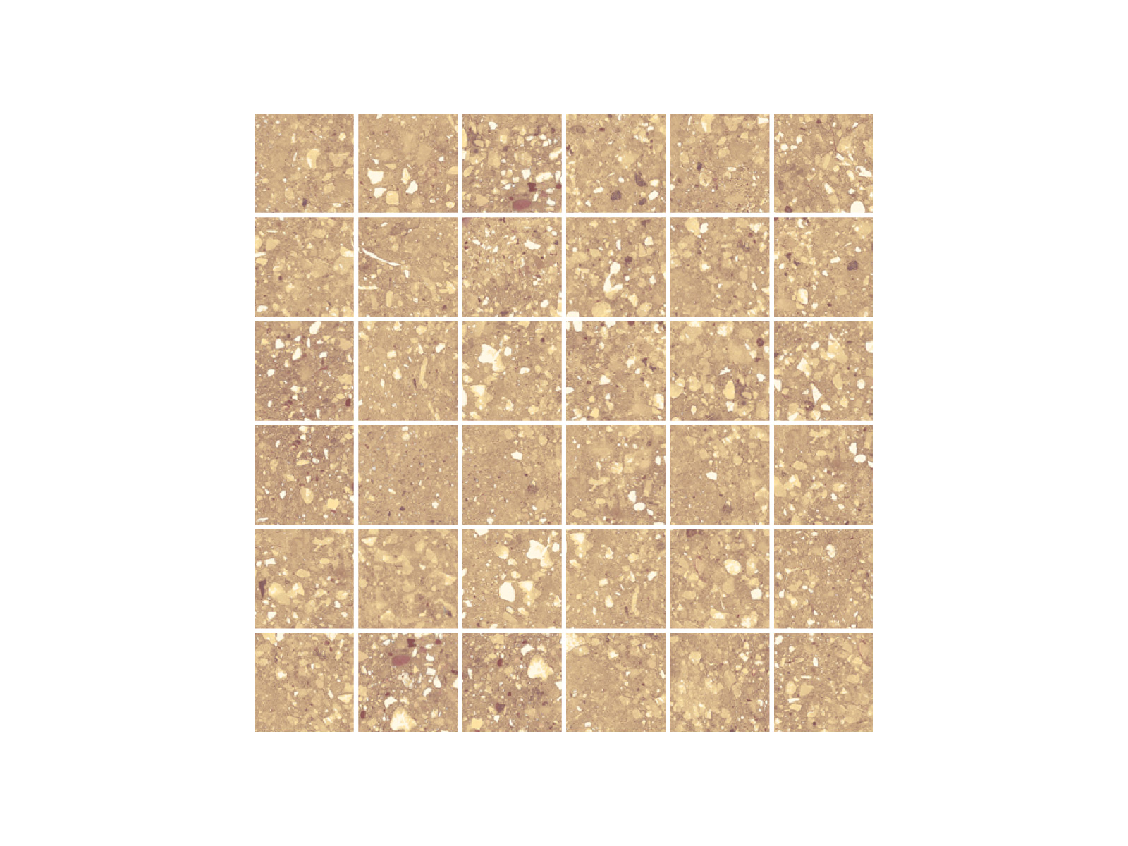 Wind Ochre Natural Mosaico 30x30