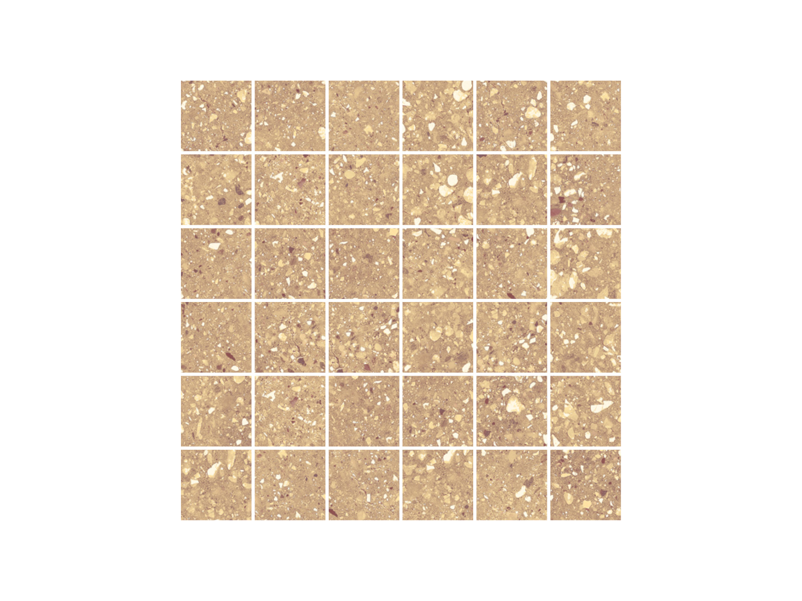 Wind Ochre Natural Mosaico 30x30