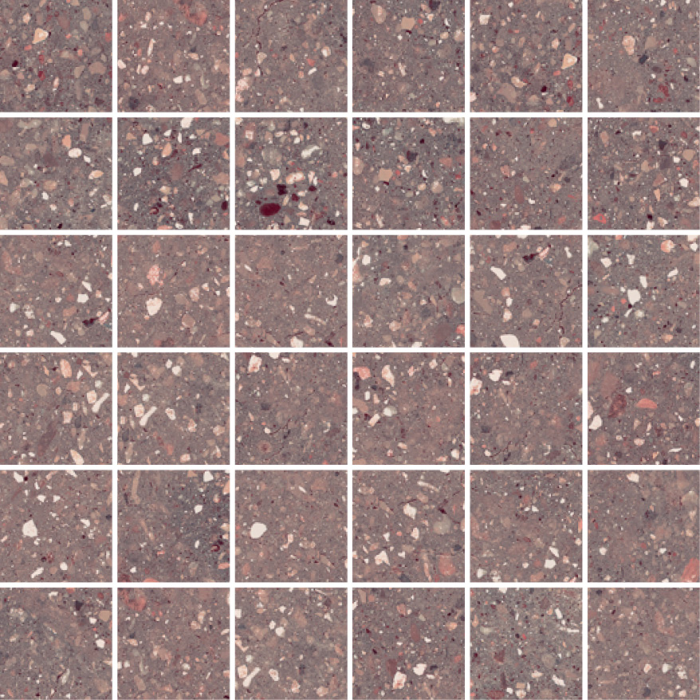 Wind Red Natural Mosaico 30x30