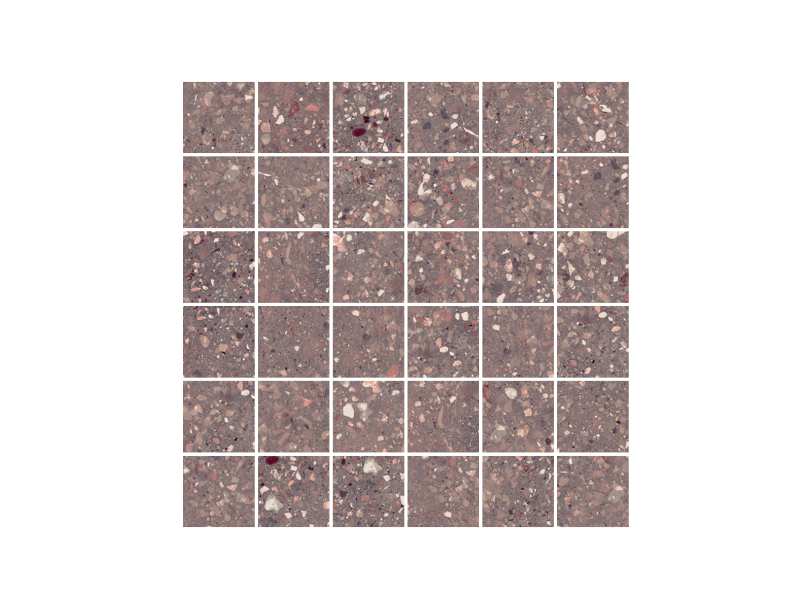 Wind Red Natural Mosaico 30x30