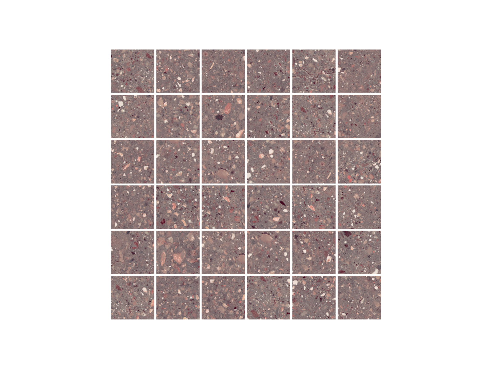 Wind Red Natural Mosaico 30x30