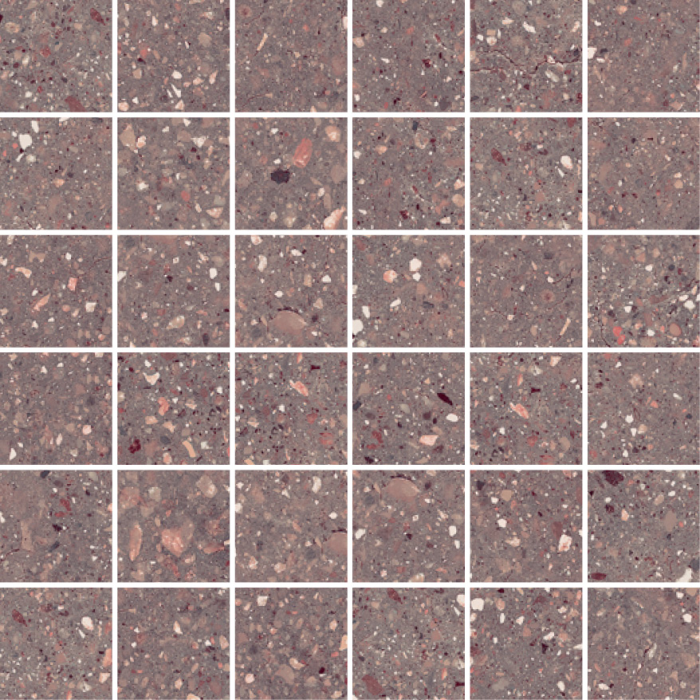 Wind Red Natural Mosaico 30x30