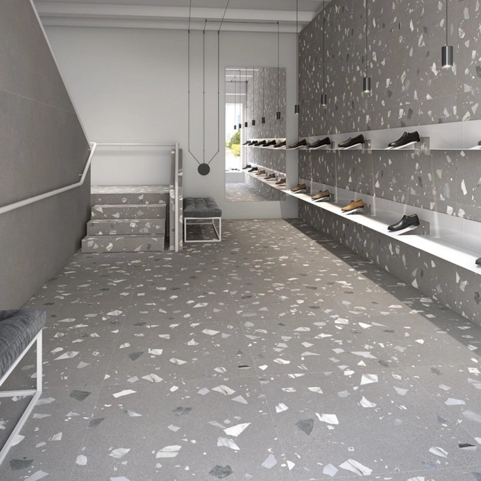 Zancle Mosaic Gris  27X33