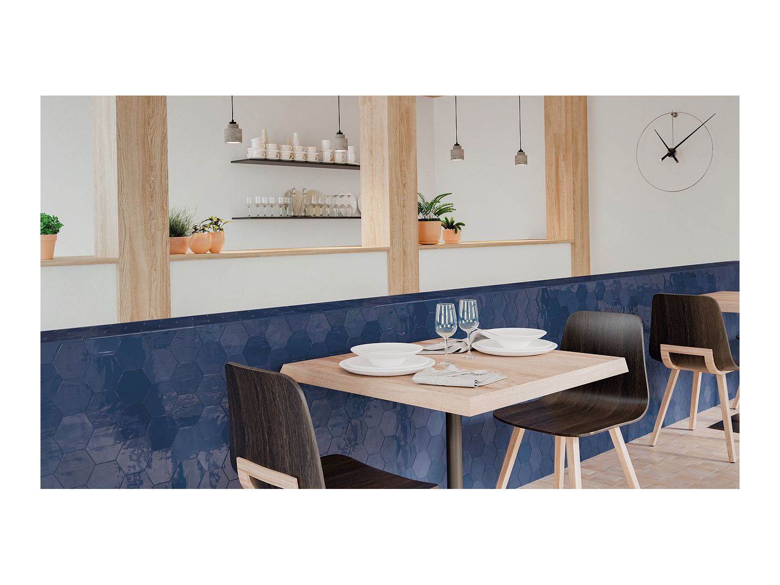 Zellige Hexa Cobalt 10.8X12.4