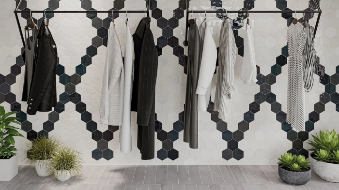 Zellige Hexa Graphite 10.8X12.4